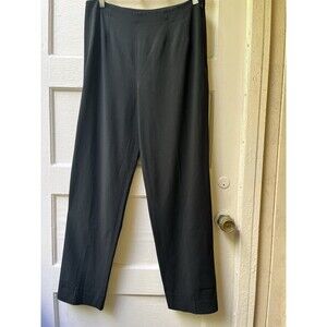 Piazza sempione harion Black wool high rise Pants Stretch Side Zip Size Medium